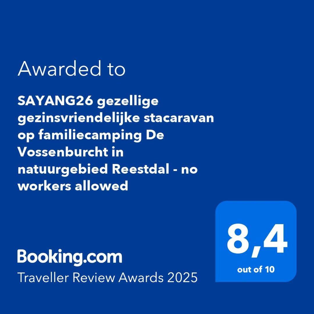 הוילה IJhorst Sayang26 Gezellige Gezinsvriendelijke Stacaravan Op Familiecamping De Vossenburcht In Natuurgebied Reestdal - No Workers Allowed מראה חיצוני תמונה